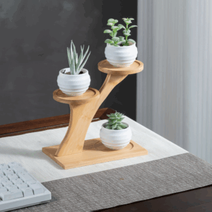 Bamboo Multi-Tier Plant Stand