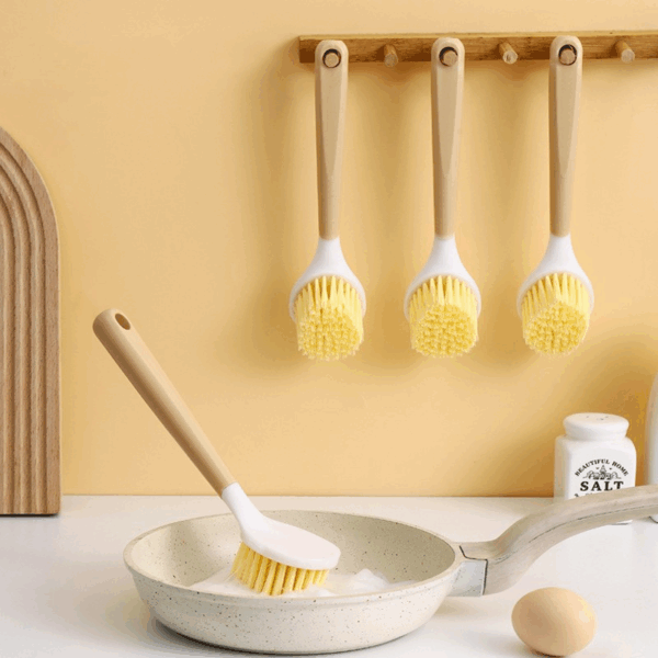 Long Handle Non-Stick Pan Brush