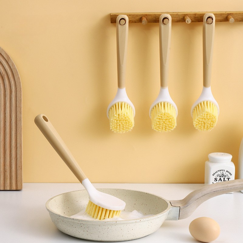 Long Handle Non-Stick Pan Brush
