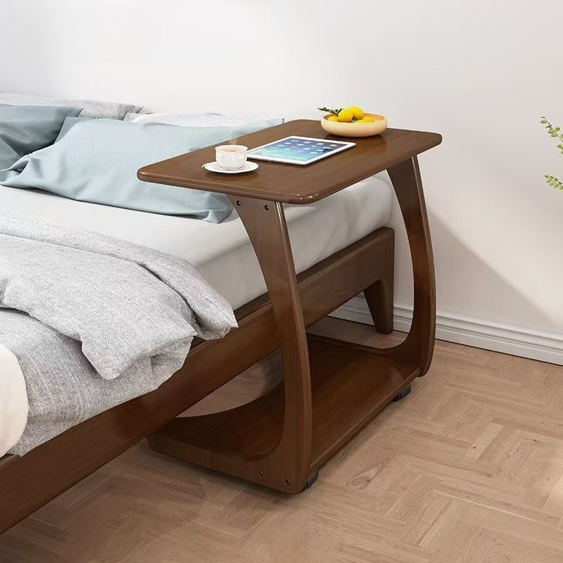 Solid Wood Mobile Mini Side Table